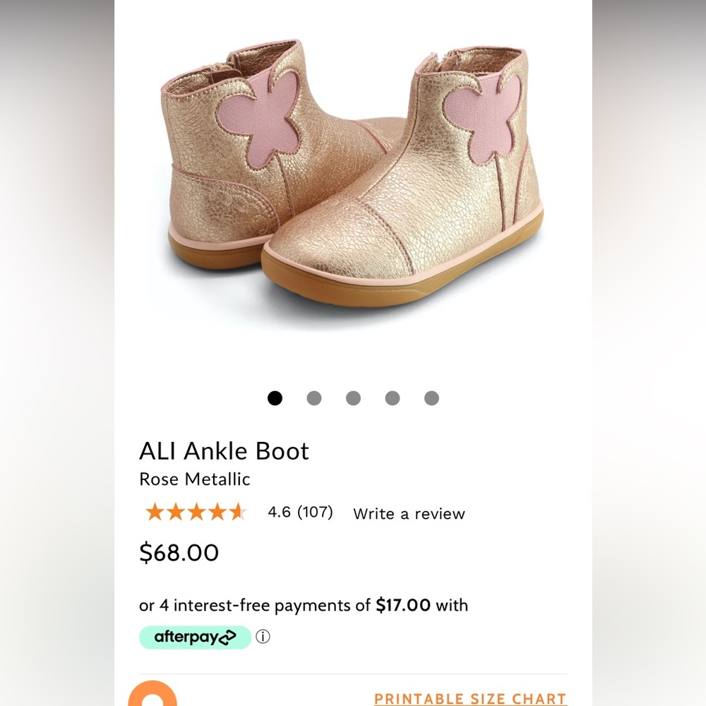 Livie & Luca kids ankle boots size 13